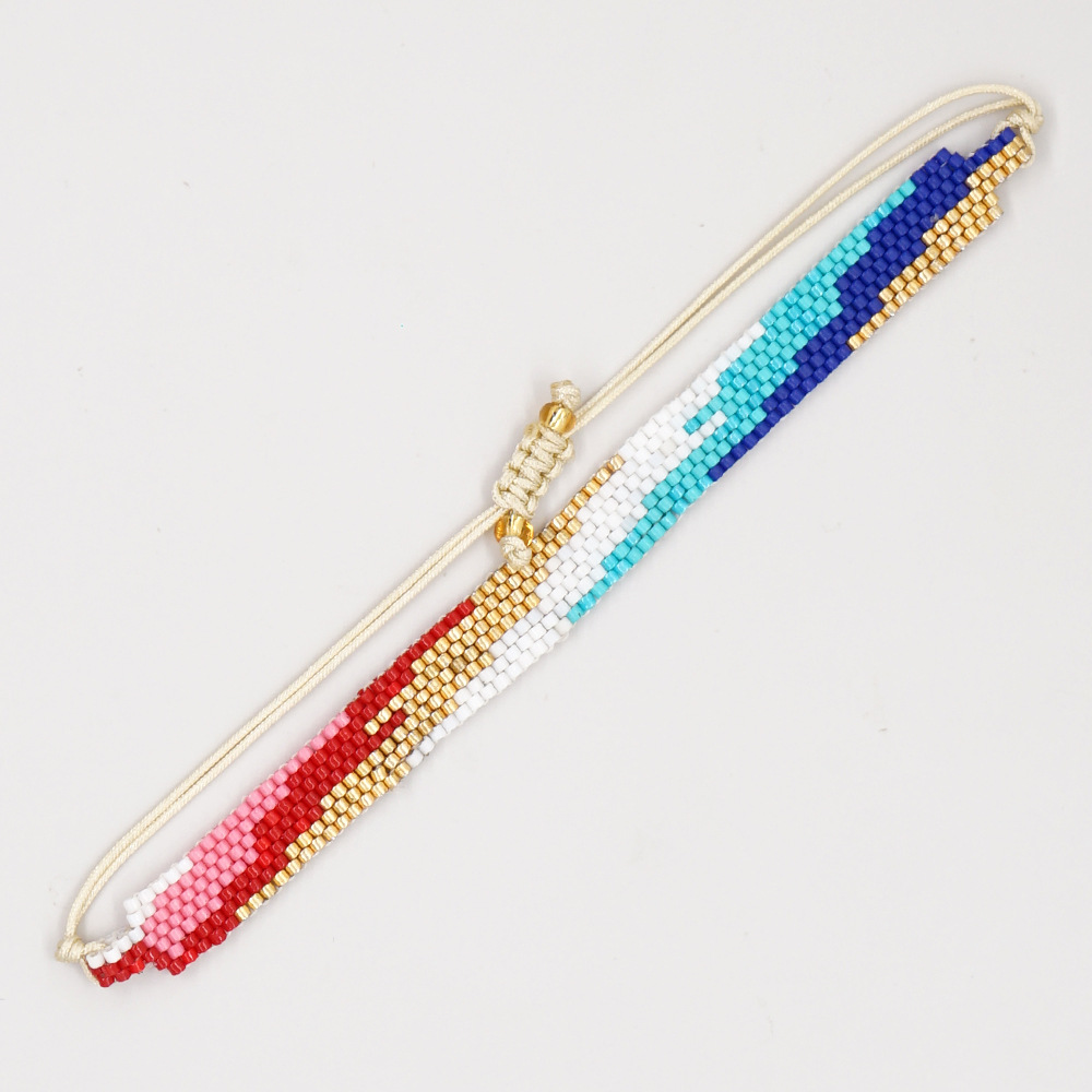 1 Piece Bohemian Geometric Glass Irregular Tassel Womenu0027S Bracelets