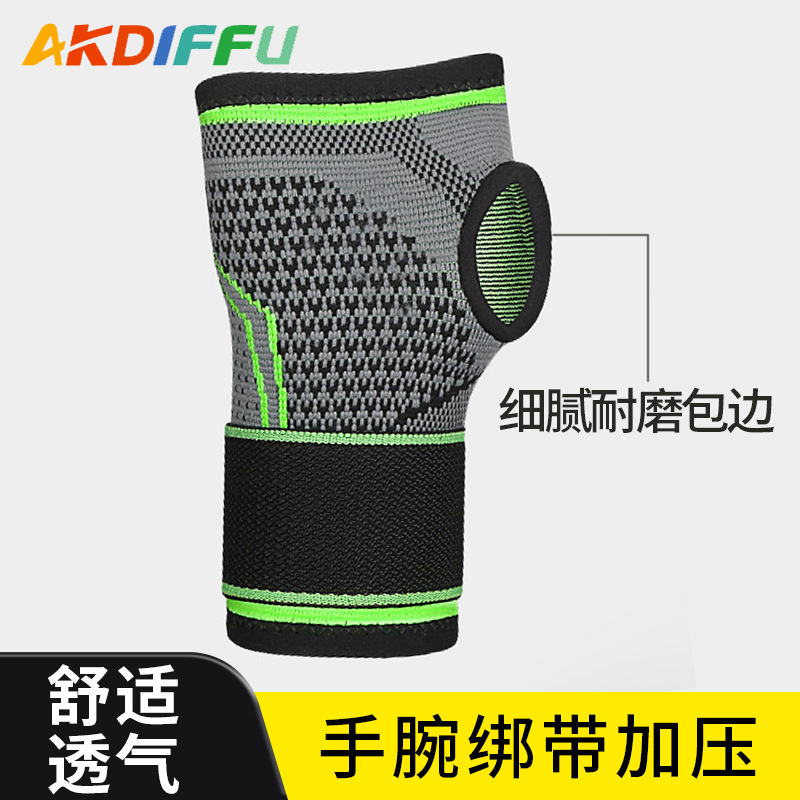 Cross-border Deportes Palma protección de punto de levantamiento de pesas bobinado de presión de protección de la muñeca transpirable que absorbe el sudor protección de la muñeca fábrica al por mayor