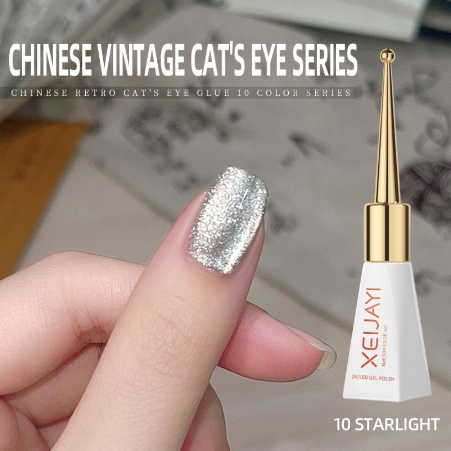 Flash chino retro ojo de gato esmalte de uñas pegamento nuevo otoño no gris ojo de gato pegamento para salón de uñas