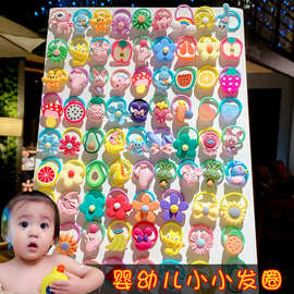 0到3岁婴幼儿小号头绳婴儿头饰儿童发圈宝宝扎头发皮筋不伤发卡通