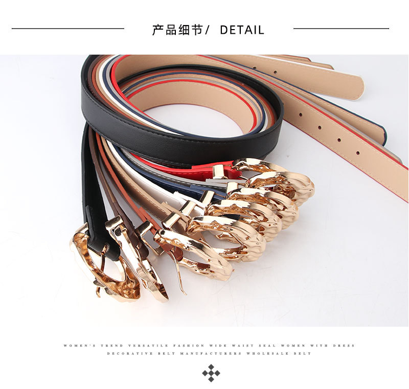 Wholesale Simple Solid Color Metal Pin Buckle Type Belt Nihaojewelry display picture 7