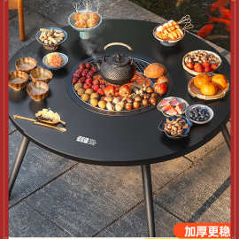 围炉煮茶烤火炉套装器具全套桌子烧烤炉户外家用室内新款烧烤桌
