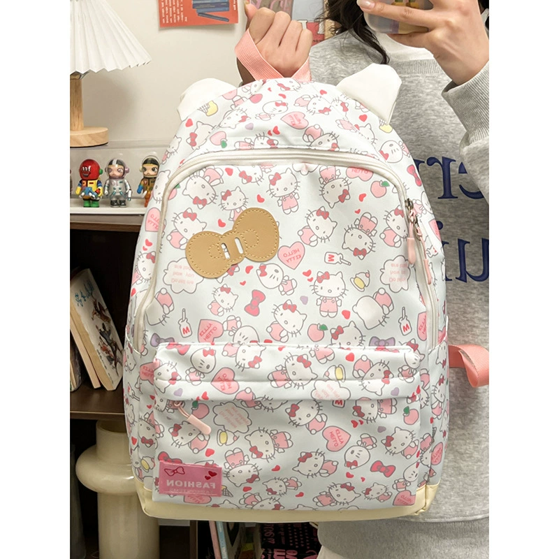 Рюкзак (Hello Kitty) большой школьный рюкзак для учеников, легкий 0,25 кг