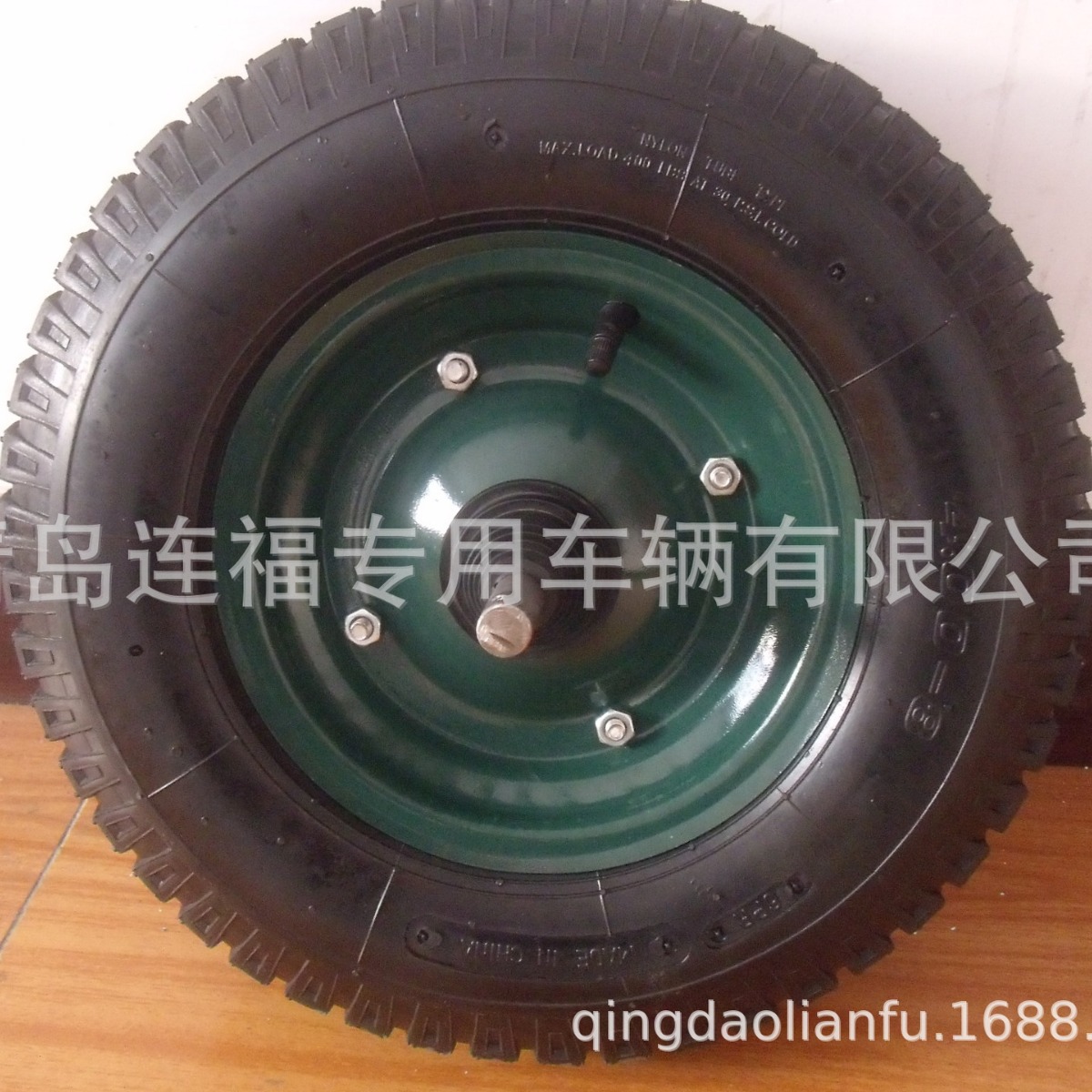 供应外贸4.00-8手推车充气轮 羊角花外胎 天然胶轮胎 欢迎洽谈