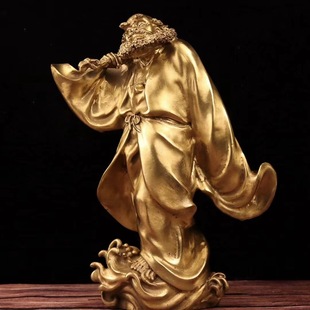 Bodhidharma Statue Ornament Brass Bodhidharma Ornament Bronze Statue Bodhidharma Standing Statue Buddhist Hall Home Buddhist Supplies t
