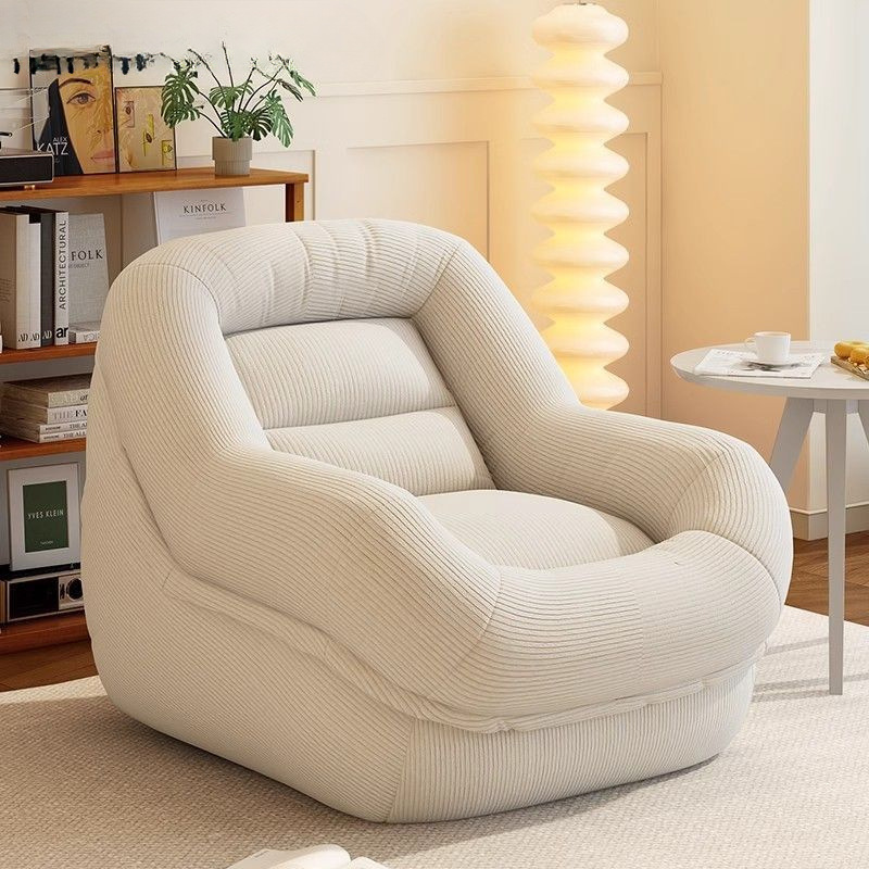 ✅ Lazy Sofa Can Lie down and Sleep, Small Sofa, Tatami, Balcony, Bedroom, Living Room, Single French Retro Lounge