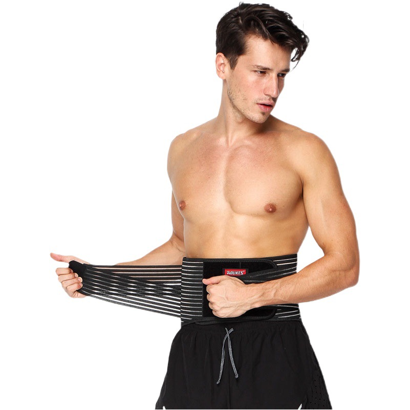 Deportes placa de acero cinturón fitness soporte de levantamiento de pesas cinturón de compresión cinturón de fijación lumbar transpirable cintura soporte al por mayor