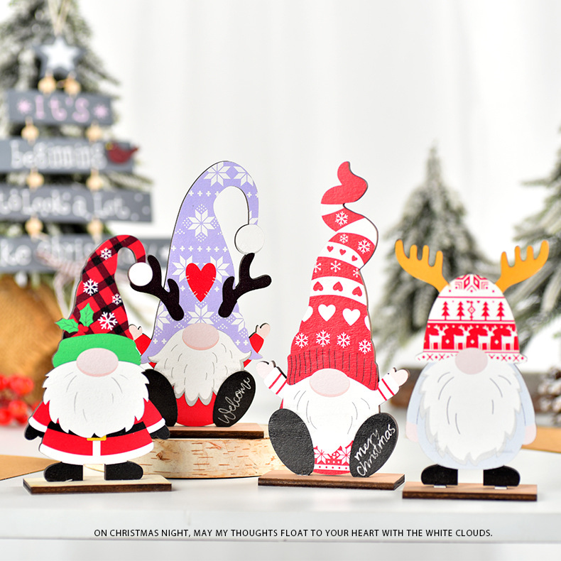 30g Weight Ornaments, Decorative Props Event & Party Supplies 1 Piece Quantity Holiday, Festival Occasion Wood Material Christmas Festival Santa Claus Pattern Simple Style, Classic Style Style Handmade Craft Christmas Simple Style Classic Style Santa Claus Wood Holiday Festival Ornaments Decorative Props