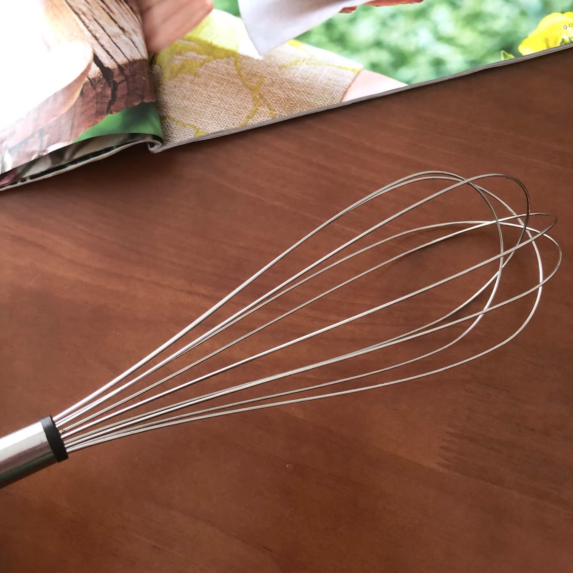 Handheld Household Manual Stainless Steel Beater Dough Mixer Egg Stirrer Baking Tool_voghion.com