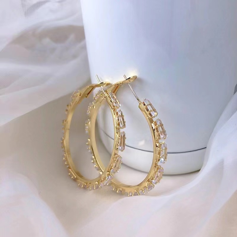 universal elegant fashionable earrings with zircon