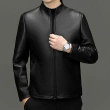 BG2511秋冬新款男士海宁皮衣立领夹克头层山羊皮真皮皮衣男