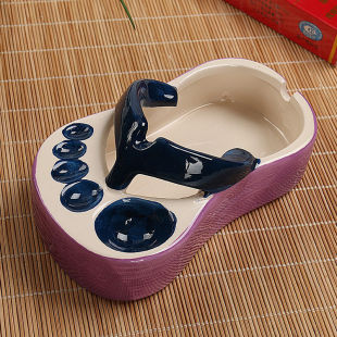 Creative Ceramic Ashtray Cute Little Fresh Flip-Flops Ashtray Living Room Hotel Crafts Ornaments Slippers Ashtray