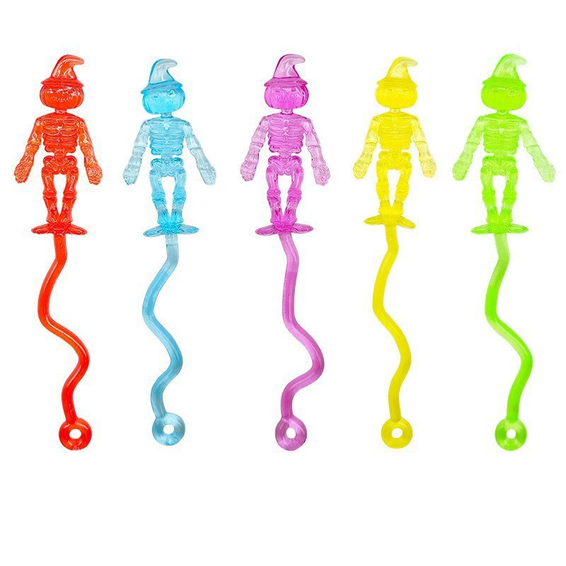 Elastic ghost telescopic toy, (Cross-border trading), spider, halloween, creative trick