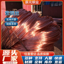 现货TU2无氧紫铜丝  半硬料超细紫铜丝裸铜线T1退火铜丝线