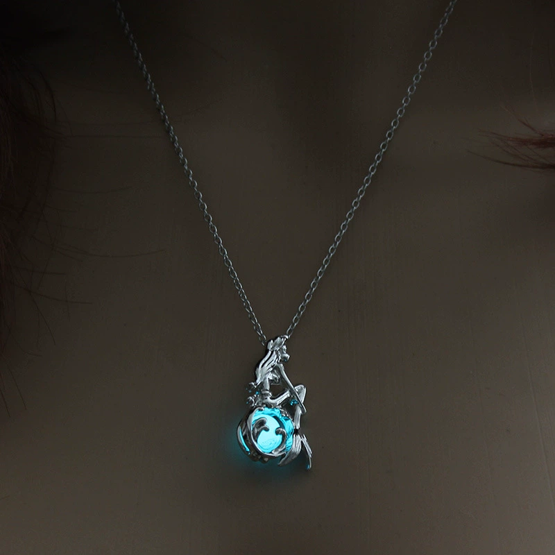 Серебряное ожерелье Nooxian Lotus Flower Pearl Pendant Necklace — европейский стиль, простой элегантный, универсальный городской стиль