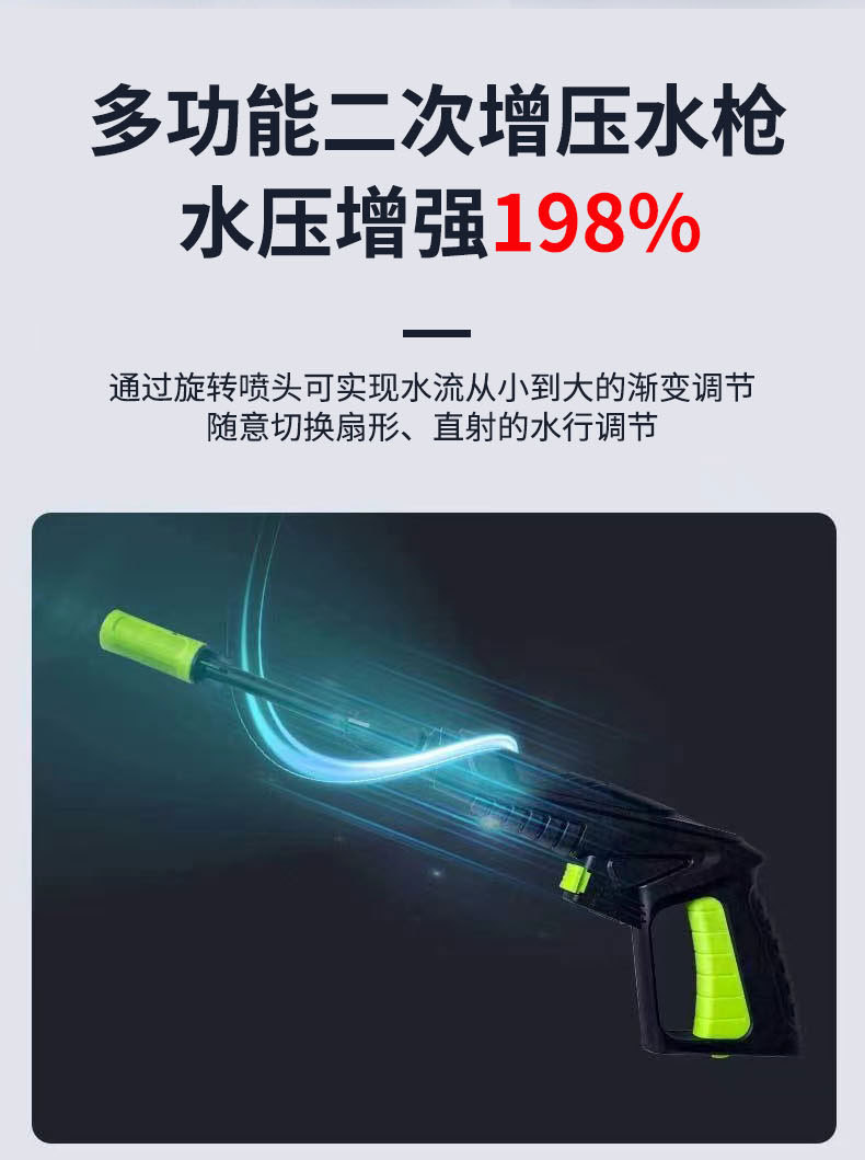 Cross-Border New Portable High-Pressure Car Washing Machine 220V110V Car Washing Pump High-Power Powerful Cleaning Machine Car Washing Artifact