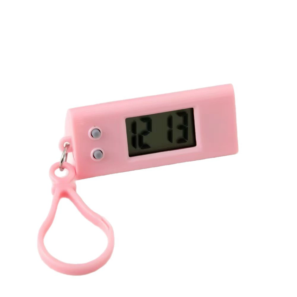 Pocket watch, handheld keychain, electronic digital watch, simple and elegant design, with LED display