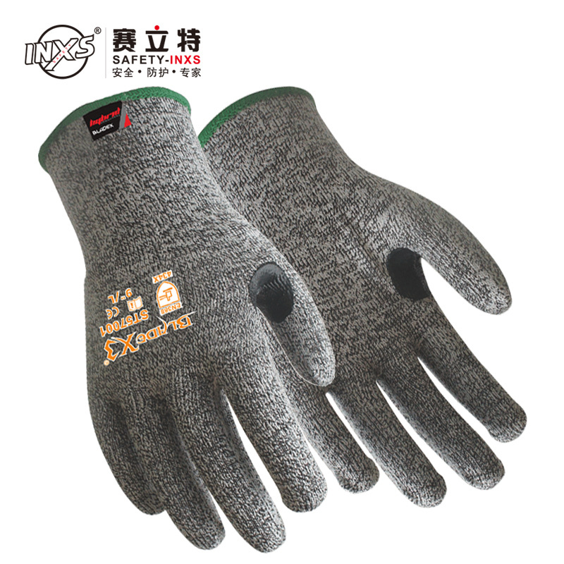 赛立特ST57001三级防切割手套防划伤耐磨玻璃厂五金装配虎口加强