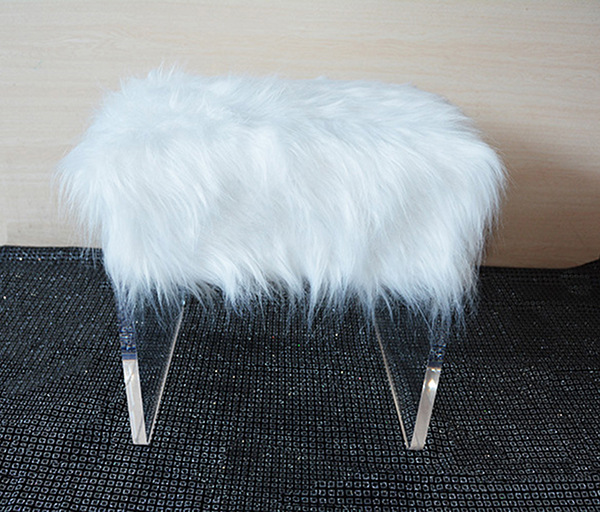 工厂直供亚克力家具脚配件 有机玻璃透明化妆桌凳