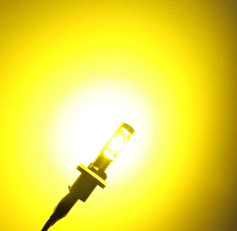 Lámpara de niebla LED para automóviles 880 / 899 lámpara de niebla ultra brillante para automóviles y motocicletas 3000K luz de oro 881 lámpara de niebla