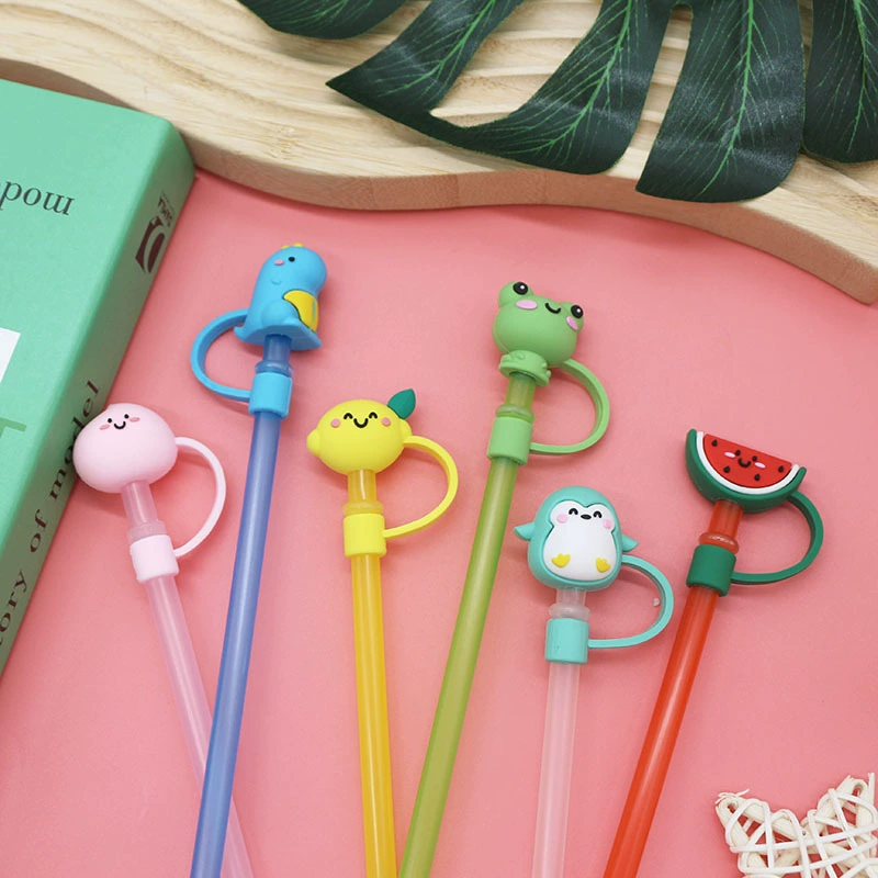 Cartoon dustproof straw