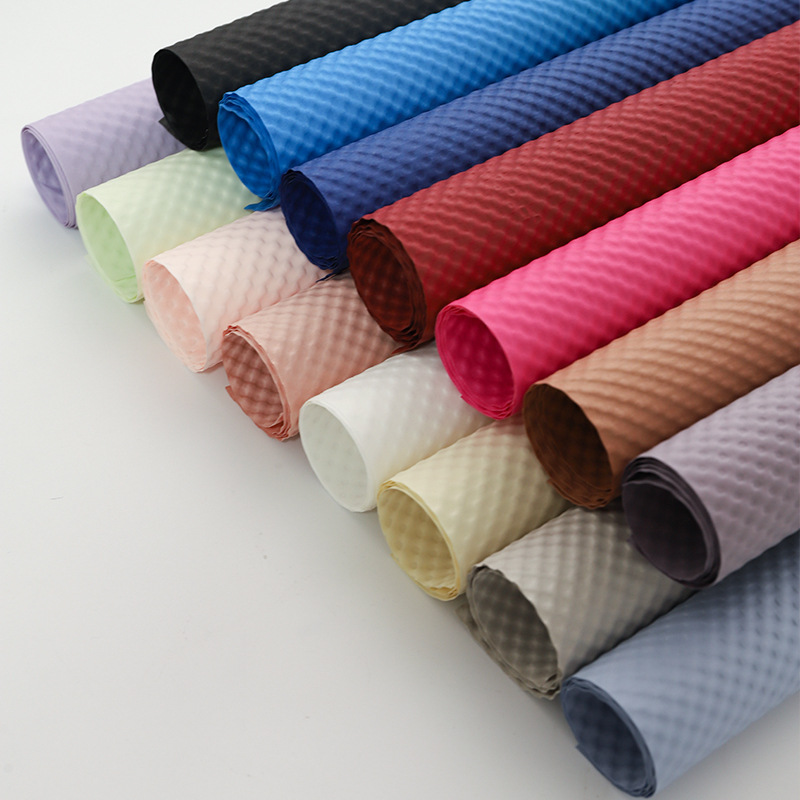 防水加厚大尺防水压纹鲜花包装纸木棉纸高级艺术手工花艺包装资材