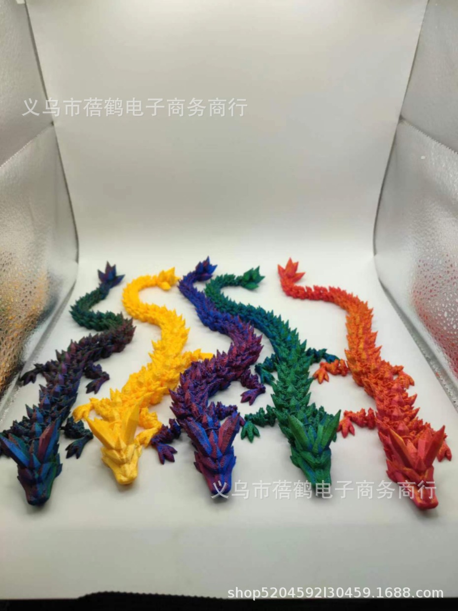 Tanque de peces paisaje decoración 3D impresión conjunta dragón chino decoración creativa conjunto dragón huevo Halloween Navidad