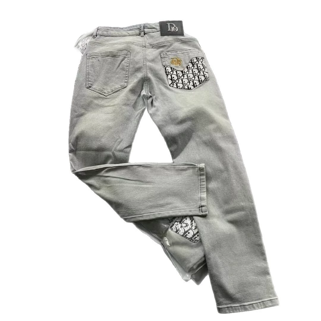 Джинсы, небольшие штаны, slim fit, с вышивкой, интернет-знаменитость