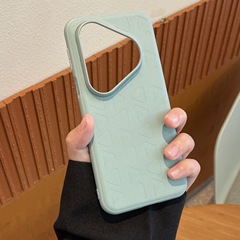 Huawei p80 携帯電話ケースに適した大きな穴の新しい pura80pro ファッションエンボス加工シンプルな落下防止レザー保護カバー