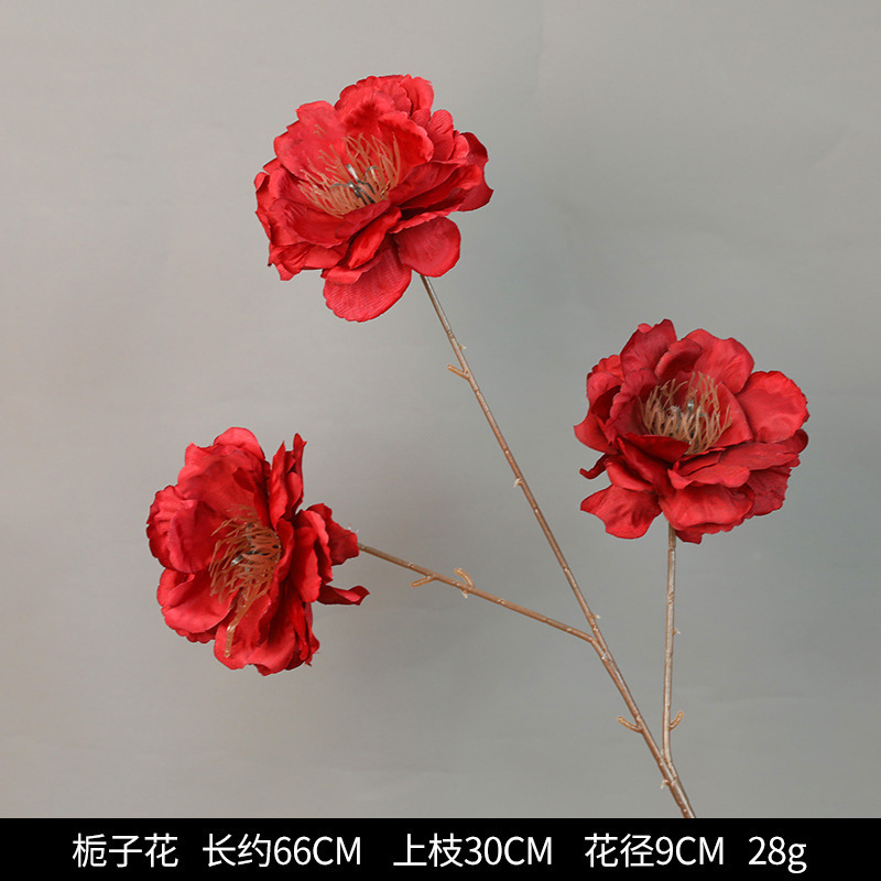 红色仿真花婚礼婚庆场地场景布置道具仿真花束花艺装饰花假花批发|undefined