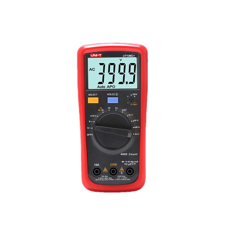 优利德UT136C+万用表高精度数显全自动迷你袖珍家用数字小型表