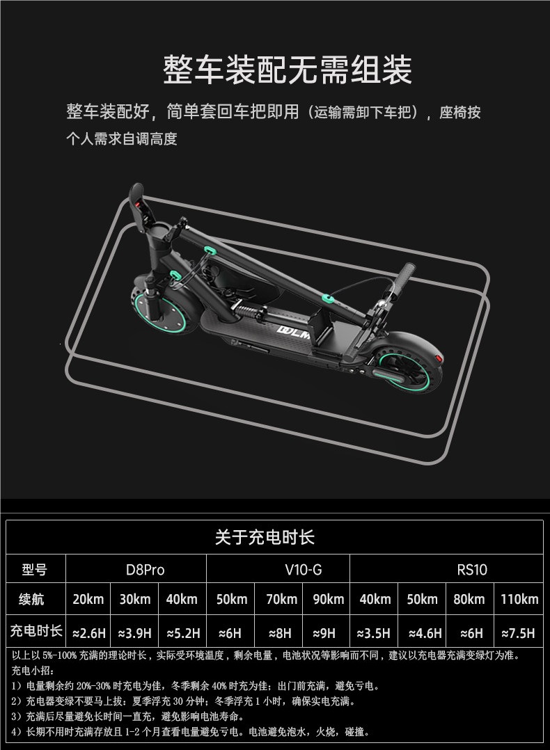New electric scooter, small foldable electric vehicle, a convenient mode of transportation for commuting to work, mini two-wheeled scooter, electric scooter for women