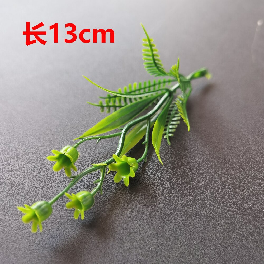 Imitación de hojas verdes hierba de agua hoja persa decoración de flores de boda pared flor de pecho accesorios de muñeca flores diy accesorios hechos a mano