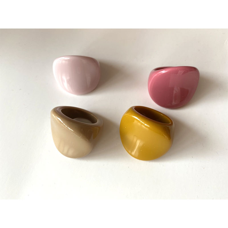 7g Weight Rings Classification One Size Ring Size 1 Piece Quantity Daily Occasion Acrylic Material Arc Pattern All Seasons Season Women's Gender Modern Style Style 1 Piece Modern Style Arc Acrylic Women's Rings 13