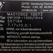 �¹� ZAE ���ٻ� GM100B-1300/15+6 MA010902 10073 ���