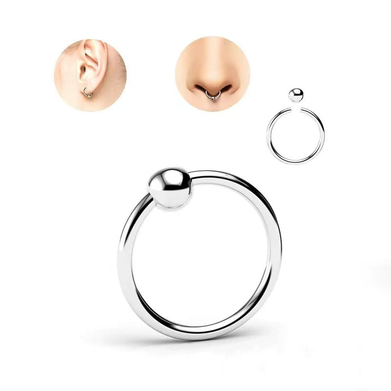 Piercing barbell de acero inoxidable para lengua y labio_voghion.com