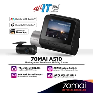 70Mai A510 Videoqeydedici 2024 Yeni Model, 24 Saatlıq Parkinq Monitorinqi