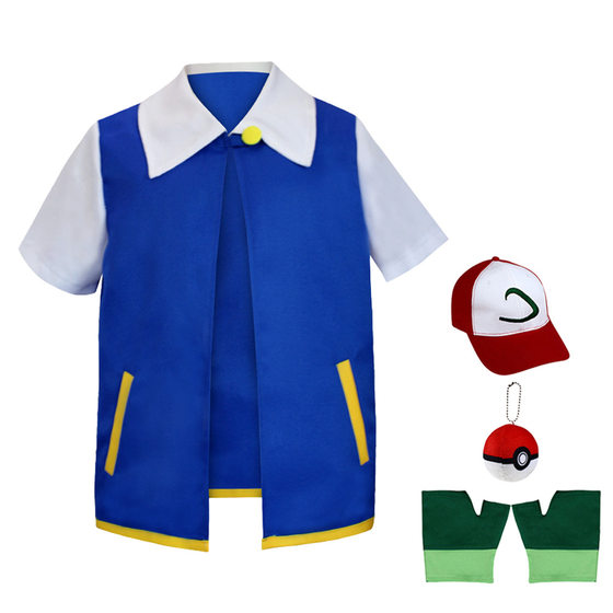 Pokémon Baokemeng Xiaozhi cosplay suit Cosplay Costume Elf Ball Stage Performance Suit