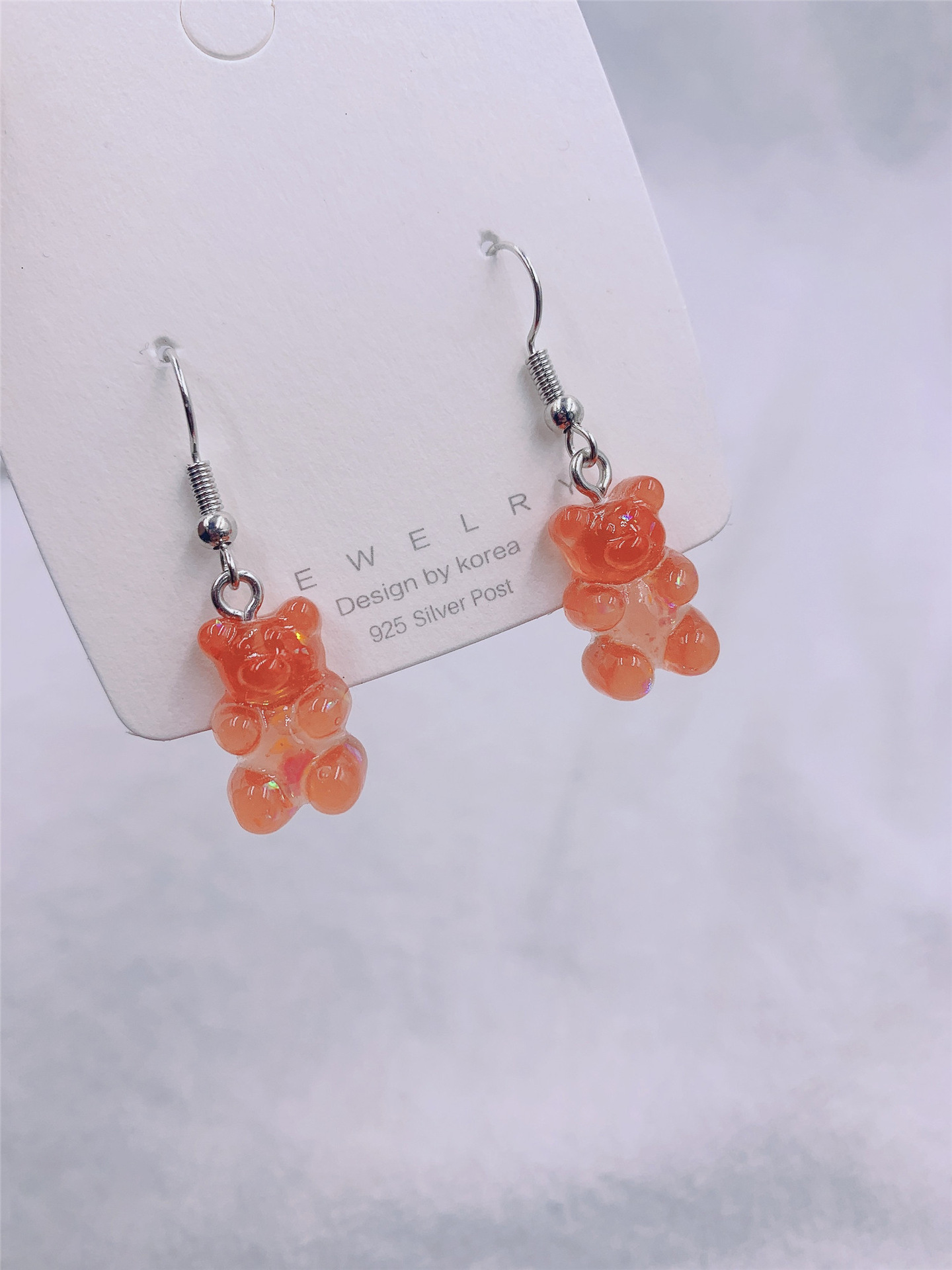 1 Pair Fashion Bear Resin Plating Women's Drop Earrings display picture 5