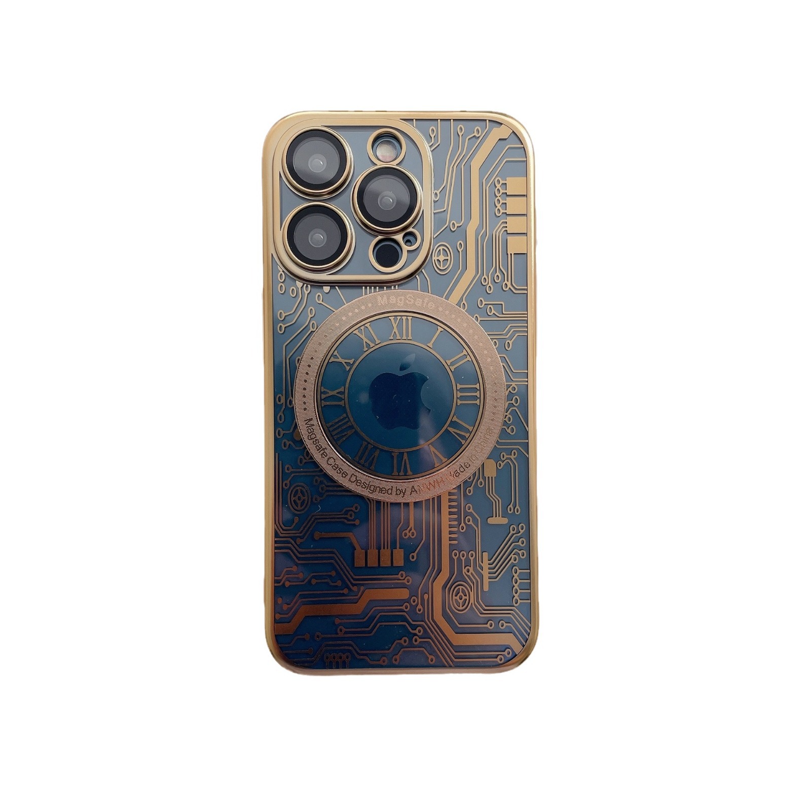Passer til iPhone 15 PROMAX kretskortmønster magnetisk sugekraft Huawei MATE60 Pro galvanisert telefondeksel_voghion.com