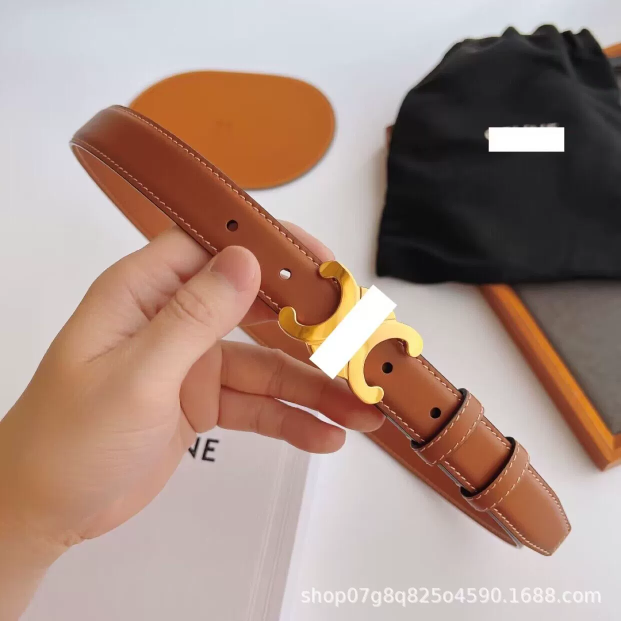 Leather belt, universal trousers, fashionable jeans, tights, dress