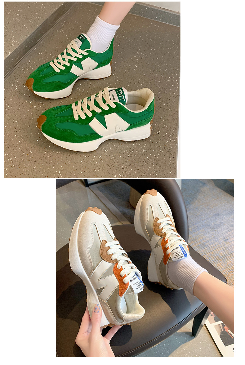 Zapatos de mujer estilo Forrest Gump, primavera/verano 2023, inspirados en las nuevas celebridades de internet. Suela gruesa, estilo casual deportivo._voghion.com