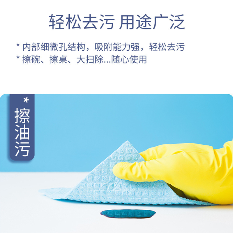 Fabricantes personalizados paño limpio para cocina doméstica pulpa de madera limpia esponja paño de algodón absorción de agua no pierde pelo no pega aceite al por mayor