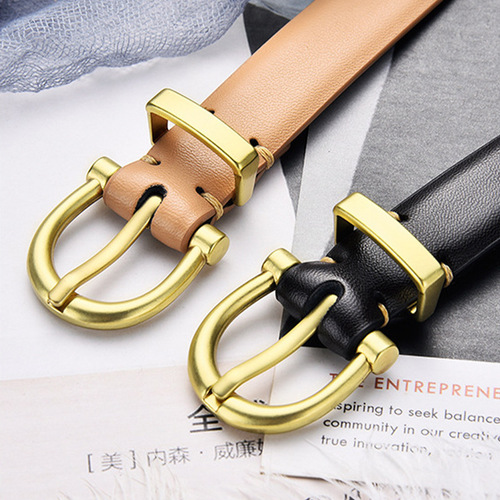 Ladies Belt Needle Fastener Fine Belt Korean Version Student Casual Simple Slimming Jeans Dress