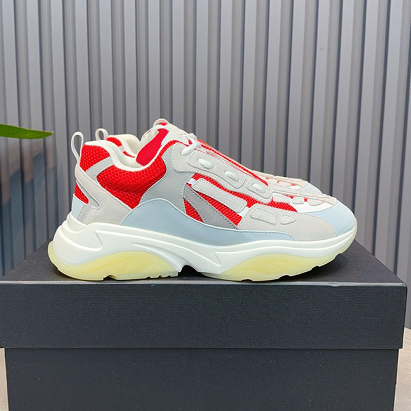 Comercio exterior estación europea marca de moda hueso malla transpirable costura cuero genuino zapatos del papá los hombres suela gruesa aumento zapatilla deporte