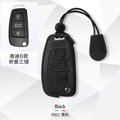 Car key bag: key cover A4L A3 A6L - audi-d-key-set-lanyard-carbon-black
