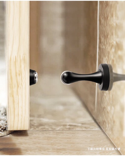 K9HX wholesale pvd gold simple door absorber antique copper retro door magnetic door touch stainless steel color floor absorber gold floor