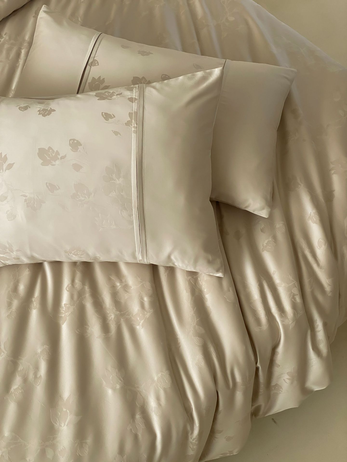 Set lenzuola 4 pezzi in cotone jacquard stile nordico elegante_voghion.com