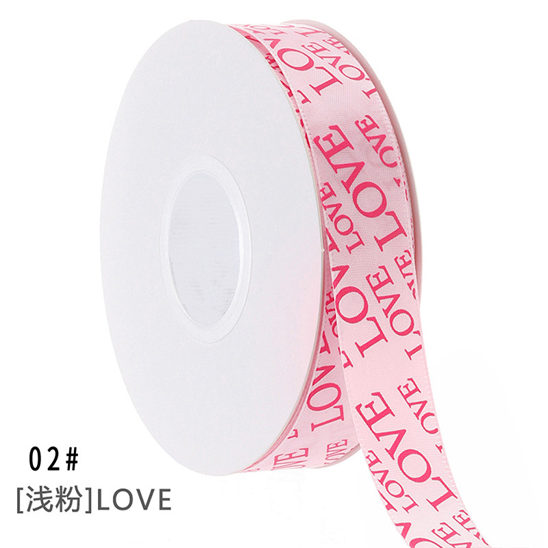 HUAXI AMOR pequeño amor flor embalaje cinta diy regalo de San Valentín decoración cinta de flores ramo cinta de flores