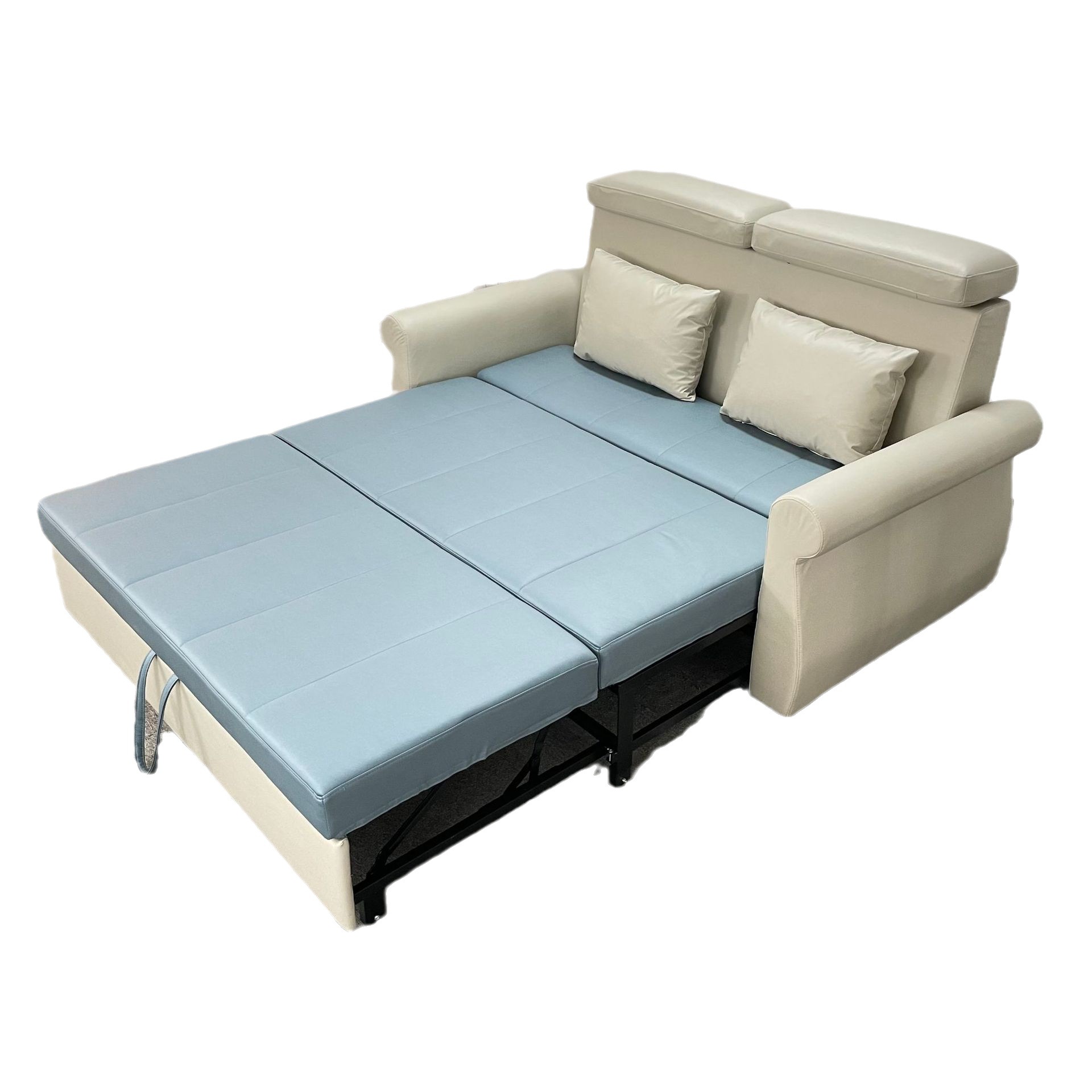 Sofá cama plegable 1.5m1.. 8 metros de casa pequeña cama plegable de látex para una sola persona tecnología de doble uso sofá cama